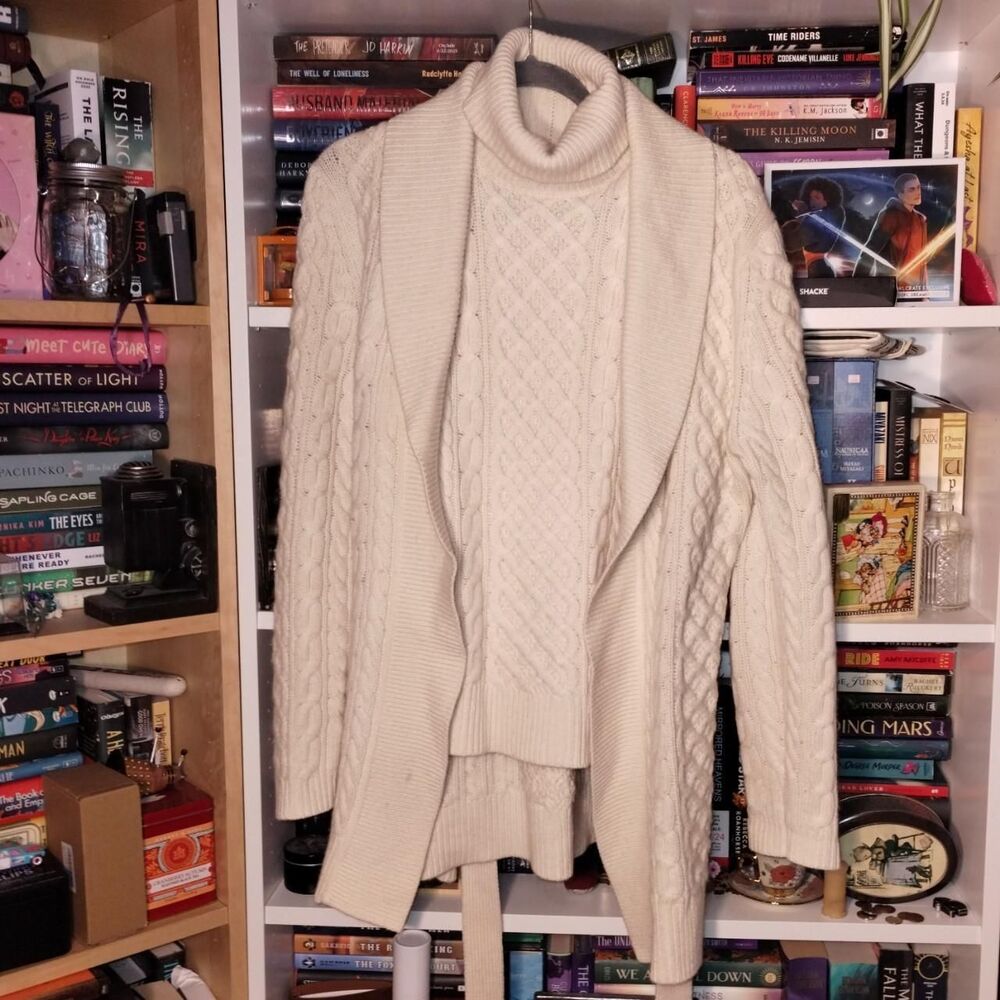 Brooks-brothers Women's Cream and White Jumper